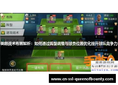英超战术布置解析:如何通过阵型调整与球员位置优化提升球队竞争力 英超战术布置解析:如何通过阵型调整与球员位置优化提升球队竞争力